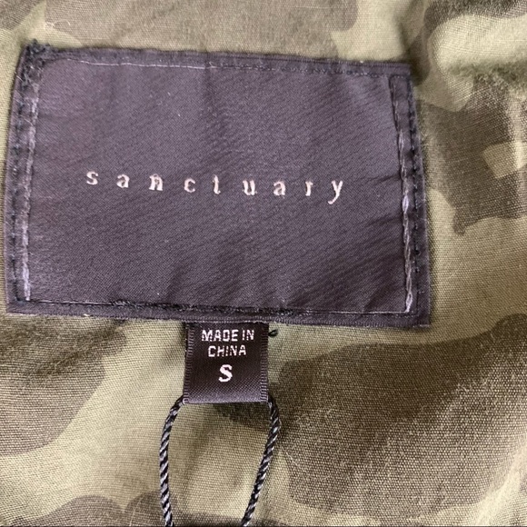 Nwt Anthropologie Sanctuary army green utility vest size small - Picture 4 of 10